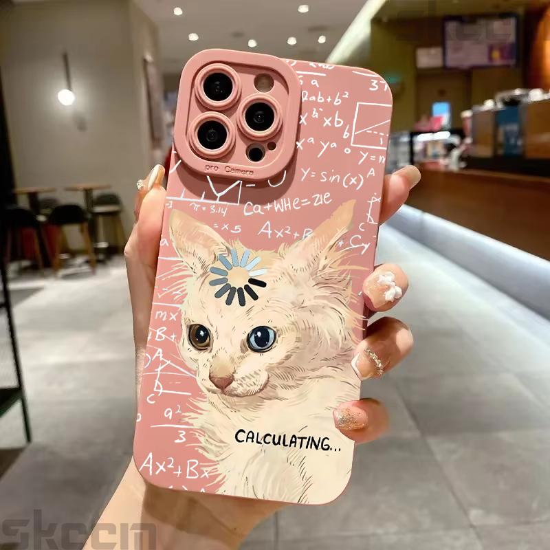 Арт Формула Чехол для телефона с рисунком кота для Samsung Galaxy S26 S25 S24 S23 S22 S21 S20 Ultra Plus A15 A35 A54 A55 Ударопрочный чехол