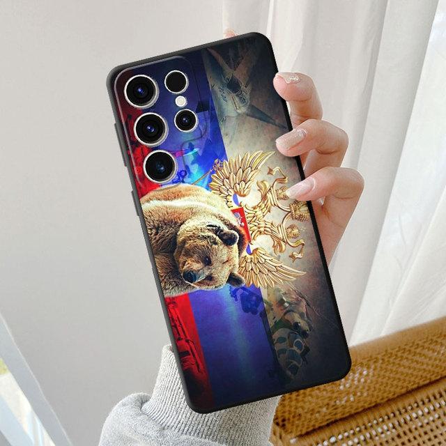 Силиконовый чехол для телефона Samsung Galaxy S20 Fe S22 Plus S21 S10e S10 S9 S23 Ultra 5g S8 S7 Россия, российские флаги, эмблема