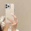 Модный зеркальный чехол для телефона для iPhone 15 Plus 14 Pro Max 13 12 Pro 11, глянцевый противоударный защитный чехол для линз, тонкий чехол из ТПУ