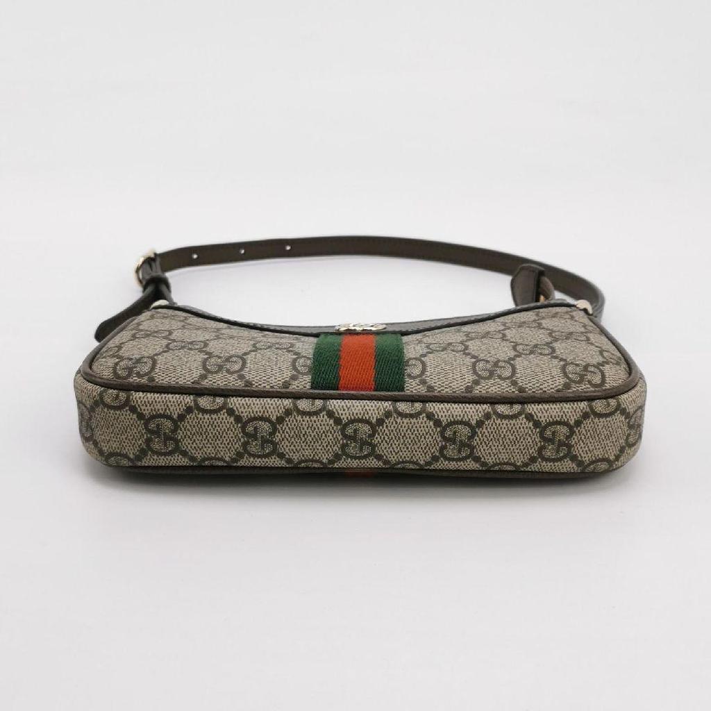 [Pre-Owned] Ophidia Logo Classic Canvas And Leather Mini Shoulder Bag - Very Good #NWRK9N