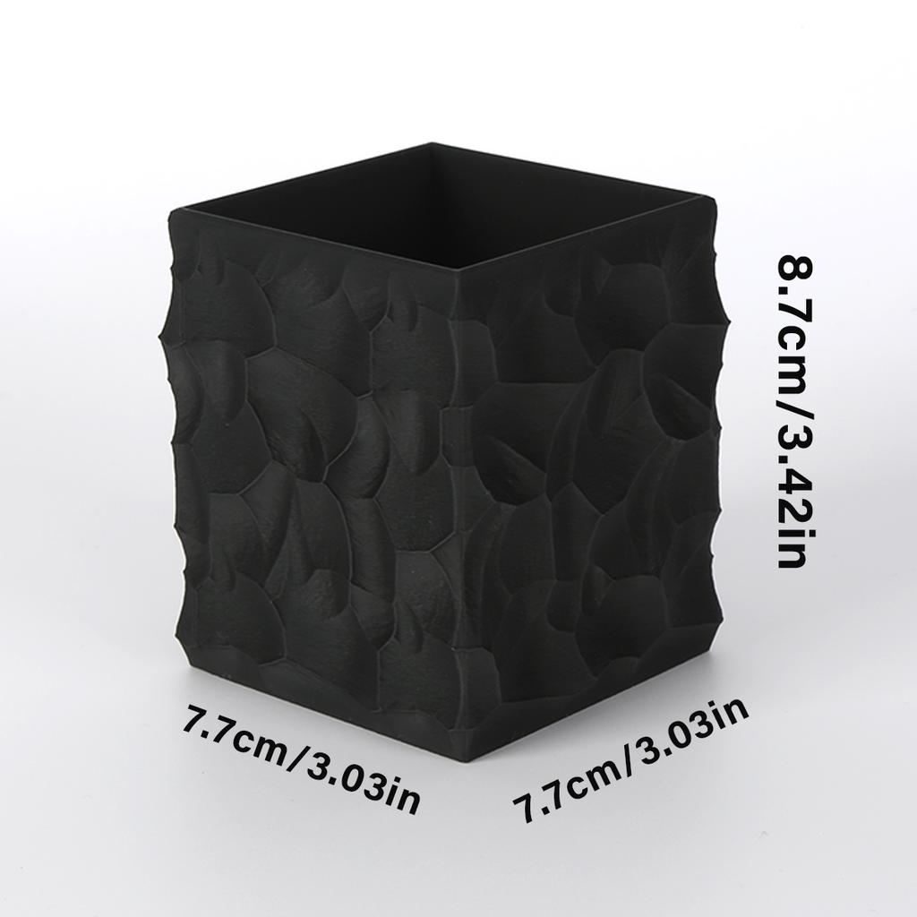 1 Piece Obsidian Pen Holder, Office And Home Desktop Storage Box, Multifunctional Desktop Organizer.