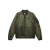 Solid Color Zipper Pocket Casual Warm Loose Cotton Jacket Men Jackets Khaki-Green FB7859-325