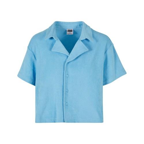 Urban Classics Womens/Ladies Towelling Resort Shirt