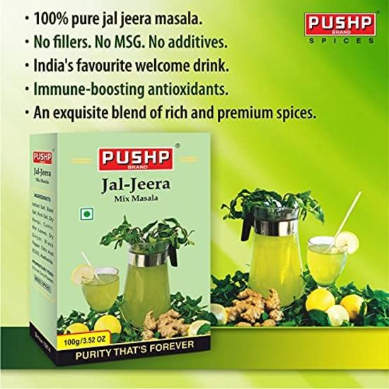 Коробка Jaljeera Masala бренда Pushp (Упаковка 5 шт., 100 г в каждой упаковке)