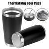 20oz/590ML Thermo Cafe Coffee Mug Car Thermos Mug Leakproof Travel Thermo Cup for Tea Double Stainless Steel Hot and Cold Cup