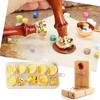 10pcs/box Wax Seal Stamps Christmas Wax Stamps Head Copper Brass Sealing DIY Scrapbooking Envelope Invitation Wedding Decorative