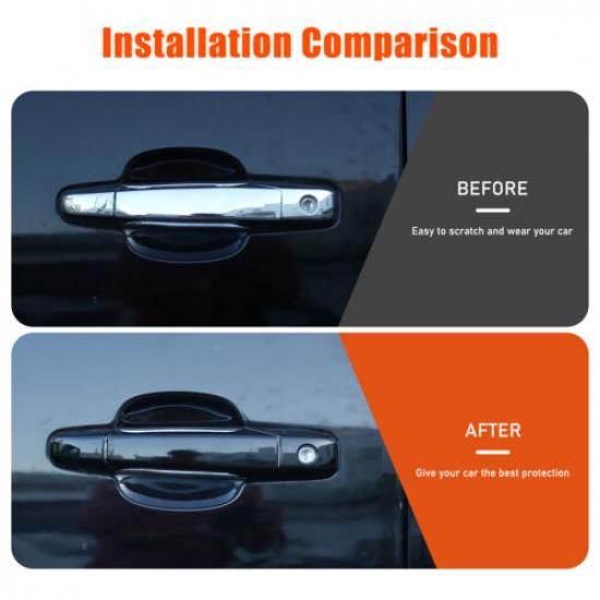 Glossy Black Exterior Outside Door Handle Cover For Cadillac Escalade 2007-2014