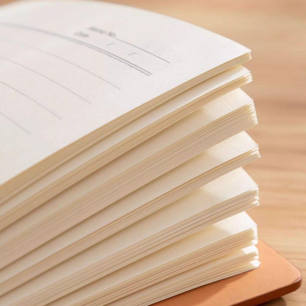 100 Sheets Loose Leaf Notebook 200 Pages Refillable Notebook Retro PU Hardcover Notebook School
