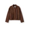 Женская короткая оверсайз куртка Semir из искусственной замши