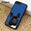 Krajews Французский бульдог забавный мягкий чехол для телефона iPhone 14 6s 7 8 plus XR XS 11 12 13 pro max Samsung Galaxy S21 S22ultra