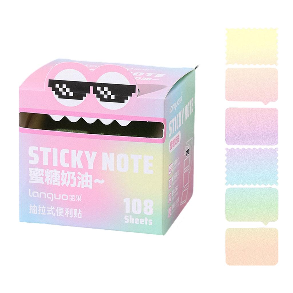 Прозрачные выдвижные блокноты для заметок самоклеящиеся 105 листов 108 листов для школы, офиса, дома, общежития