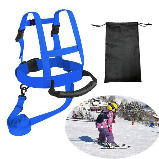 Тренажер для катания на лыжах для малышей Yousheng со съемным поводком, регулируемый быстроразъемный ремень для лыжного снаряжения, сноуборда, тренировочный ремень