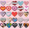 "Love Series Alloy Brooch Set: Creative Gradient Rainbow Heart Badge Collection"