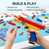 Non-Toxic Sig17 Building Blocks Toy Gun Auto Firing Eject Shell Blowback Soft Bullet Pistol Outdoor War Game For Children Adults Gift