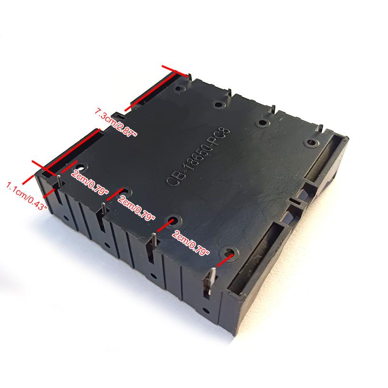 18650 Power Bank Cases DIY Battery Storage Case 18650 Power Container 1X 2X 3X 4X 18650 Battery Storage Box Case With Wire Lead
