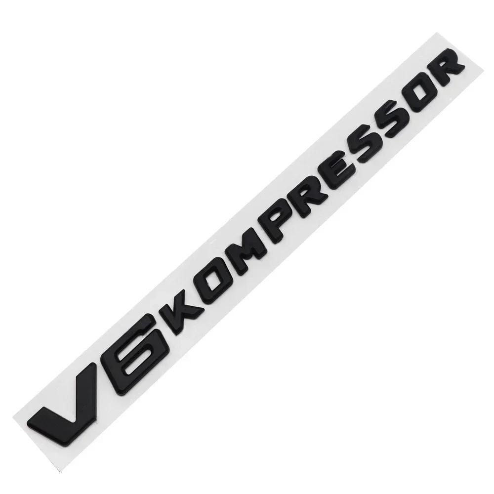 For V6 V8 V12 KOMPRESSOR Car Emblem Rear Trunk Badge Sticker for Mercedes Benz W212 W213 W204 W205 W168 W176 CLK GLA G63 G500 XC1