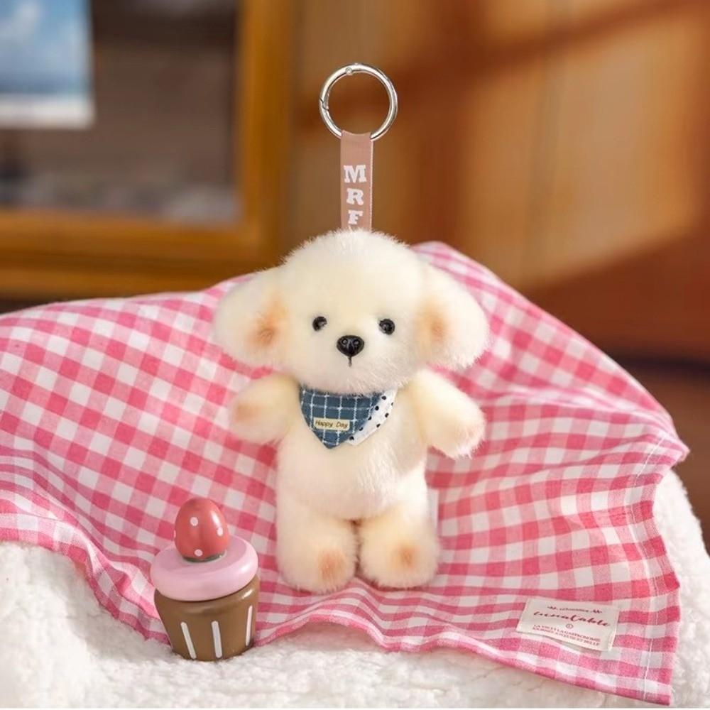 Furry Plush Animal Pendant PP Cotton Plush Backpack Pendant Stuffed Doll Keyring Boy Girl Gift