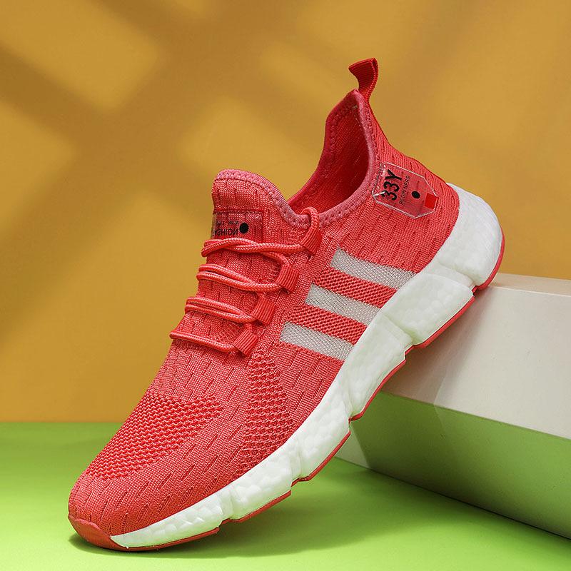 Большие размеры, высокоэластичные дышащие кроссовки для бега, мужская подошва с попкорном, пара спортивной и повседневной обуви, модная обувь Jinjiang, липкая обувь