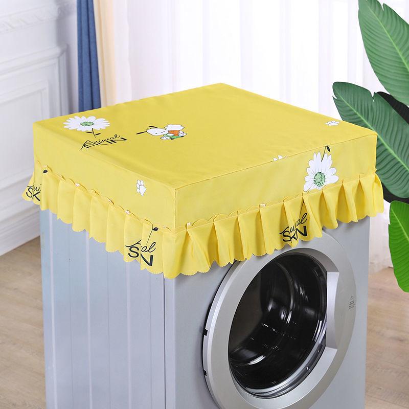 Washing Machine Covers Household Sunscreen Dust-proof Cover Roller Washer Case Modern Simple Refrigerator Cloth Dryer Protector