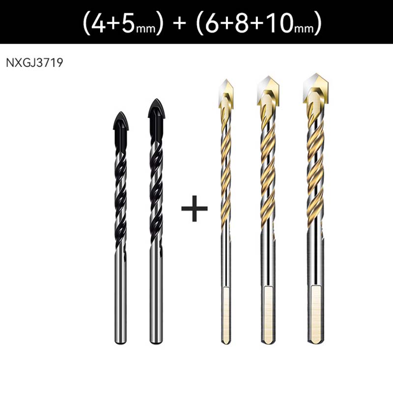 Многофункциональная ручная дрель Керамическая плитка Бетон Настольная дрель Стекло Железный лист Нержавеющая сталь Специальный треугольник для пробивки Сплав Сверло