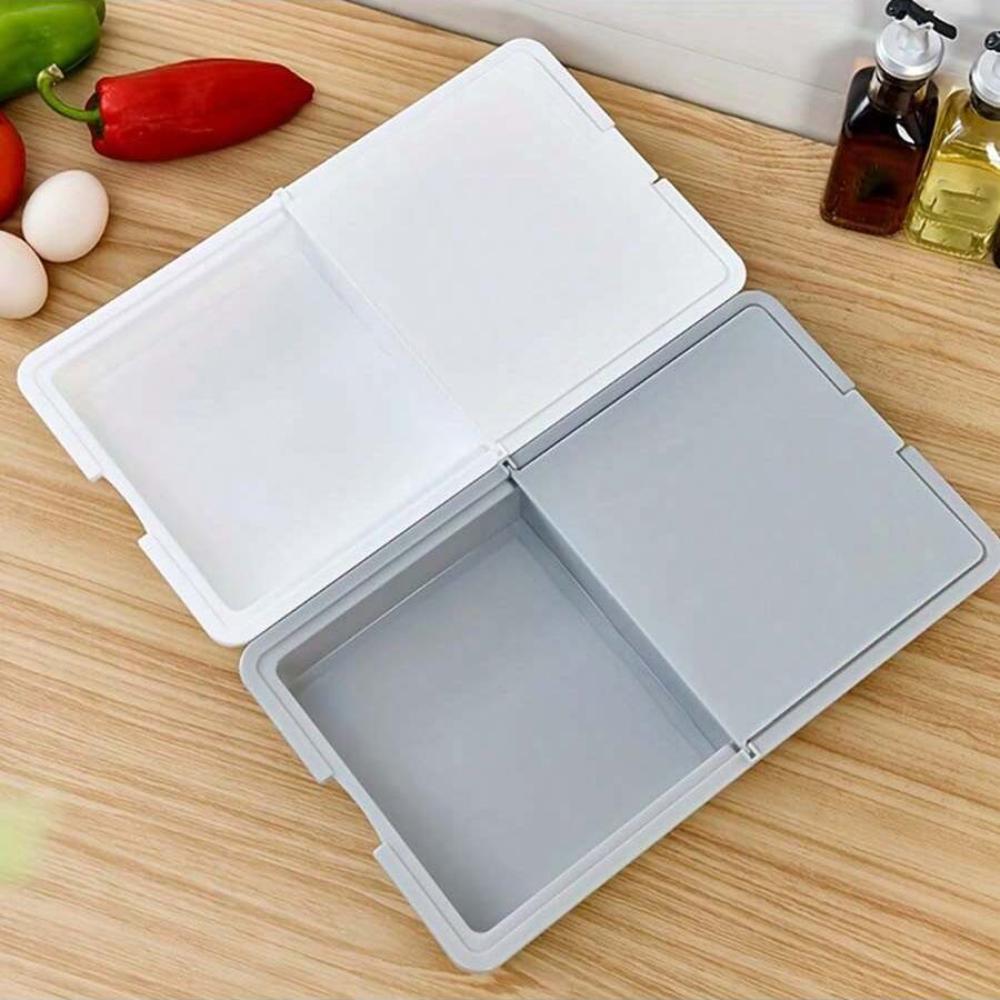 1шт, разделочная доска 3 в 1, пластиковая разделочная доска с органайзером для хранения, кухонные гаджеты, кухонные принадлежности, кухонные аксессуары, предметы домашней кухни