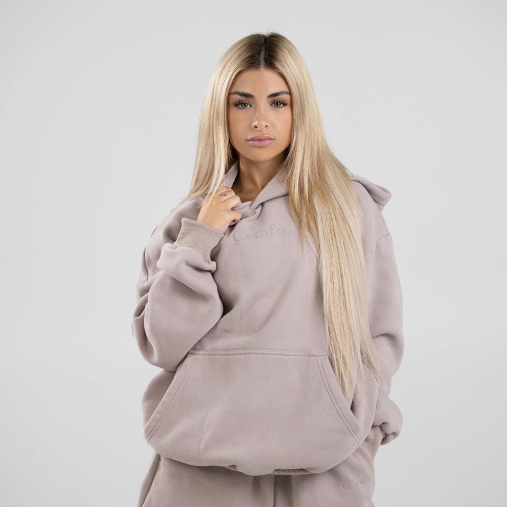 Women's 2-Piece Hoodie Set, Embroidery Sweatshirt and Jogger Pants, Cozy Loungewear