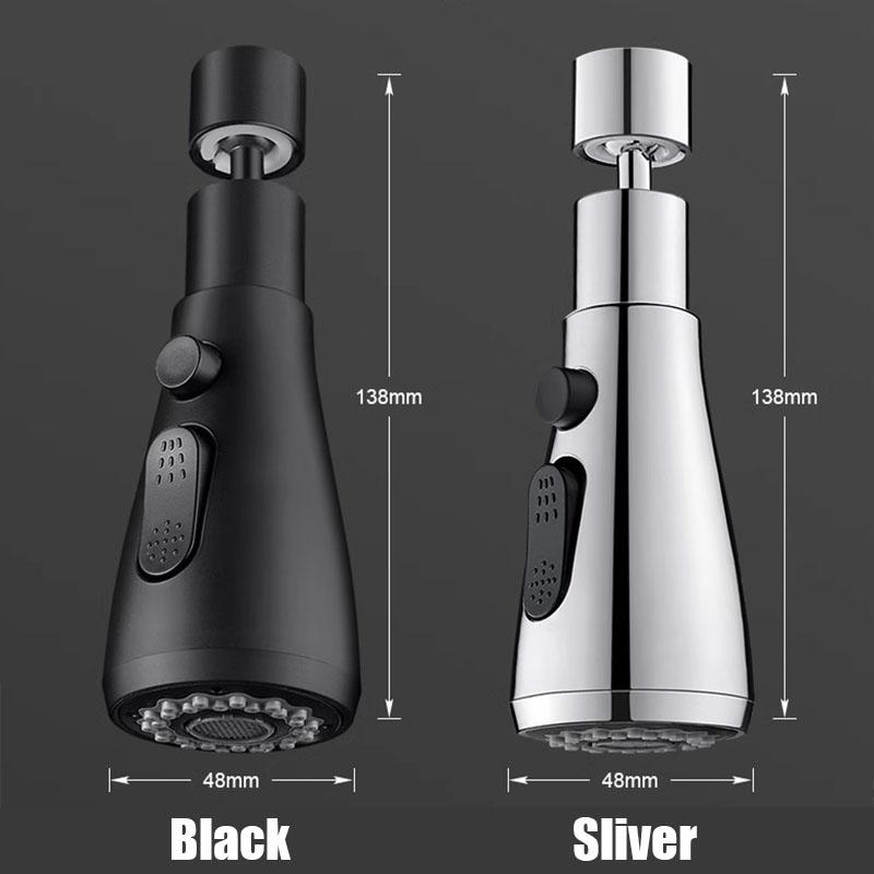 1Pc Faucet Extender 360 Rotation Sprayer Kitchen Taps Anti-Splash Tap Booster Shower And Water Saving Faucet
