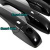 Glossy Black Side Smart Door Handle Covers Trims For Chrysler 300 / 300C / 200