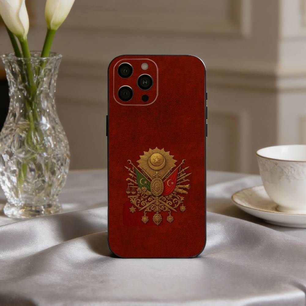 Эмблема Герб Османской Империи Чехол Для Телефона Для iPhone 17pro,16,15,14,13,12,11 Plus,Pro Max,XS,Мягкий Силиконовый Черный Чехол