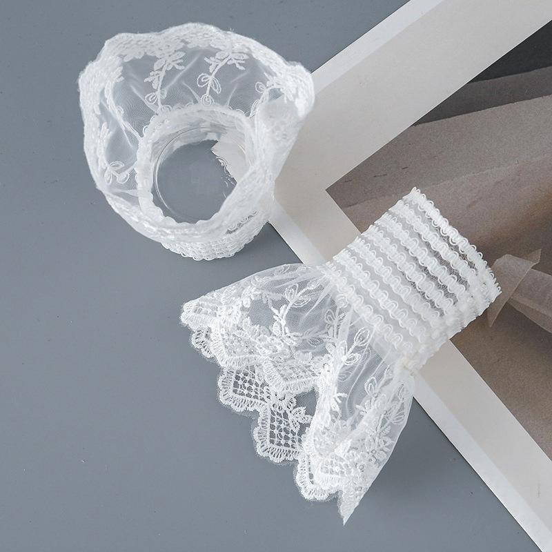 Модные съемные накладные рукава Весенние декоративные рукава Кружева Рюши Локоть Съемный рукав Манжета Универсальная накладная манжета