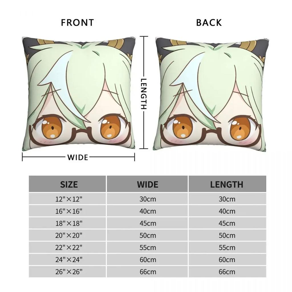Sucrose Throw Pillow Case Genshin Impact Face Meme Short Plus Cushion Covers For Home Sofa Chair Decorative Backpack