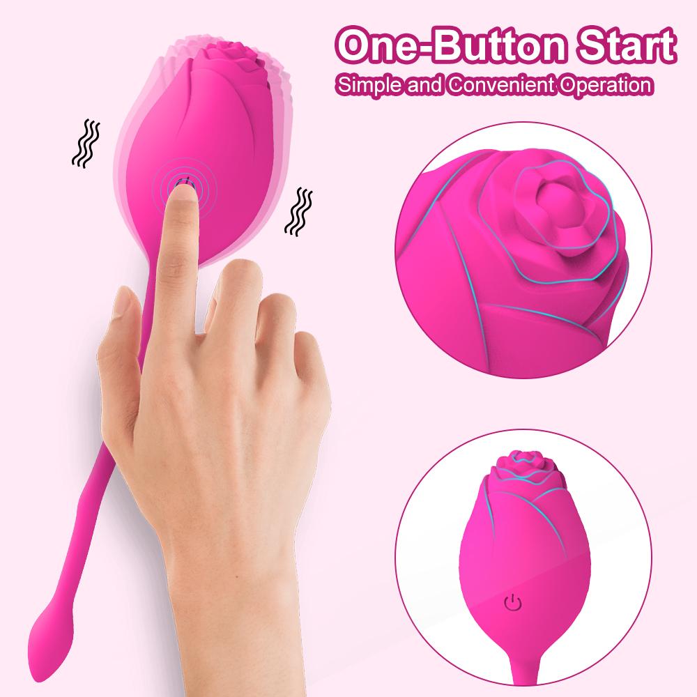 Female Vibrating Egg Powerful Rose Vibrator Clitoral Stimulator Vagina Kegel Ball Wireless Remote Control Sex Toy