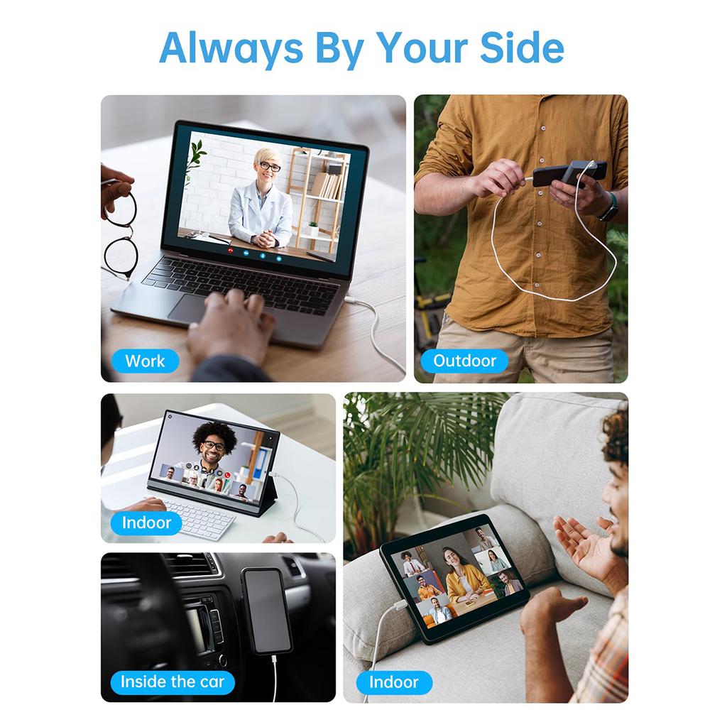 PD 20W быстрое зарядное устройство комплект USB C порт настенная зарядка 6.6FT кабель Type C на Type C для iPhone 16 15 Pro Max Plus Samsung Xiaomi ipad