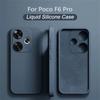 Чехол из жидкого силикона для Poco F6 Pro F5 F4 F3 M6 M5 M4 Чехол для Poco X6 X5 Pro X4 GT X3 NFC Противоударный Мягкий Чехол для Телефона