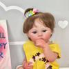 Lifelike 48cm Reborn Baby Doll Girl Meadow Full Body Vinyl Real Looking Newborn Doll Soft Touch 3D Painted Skin with Visible Veins Art Dolls Kid's Toy