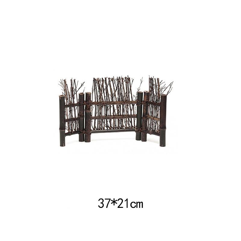 Винтажная бамбуковая тарелка для суши, бамбуковая тарелка-ограда, японская корейская кухня, сашими, суши-лодки, креативная сервировочная тарелка