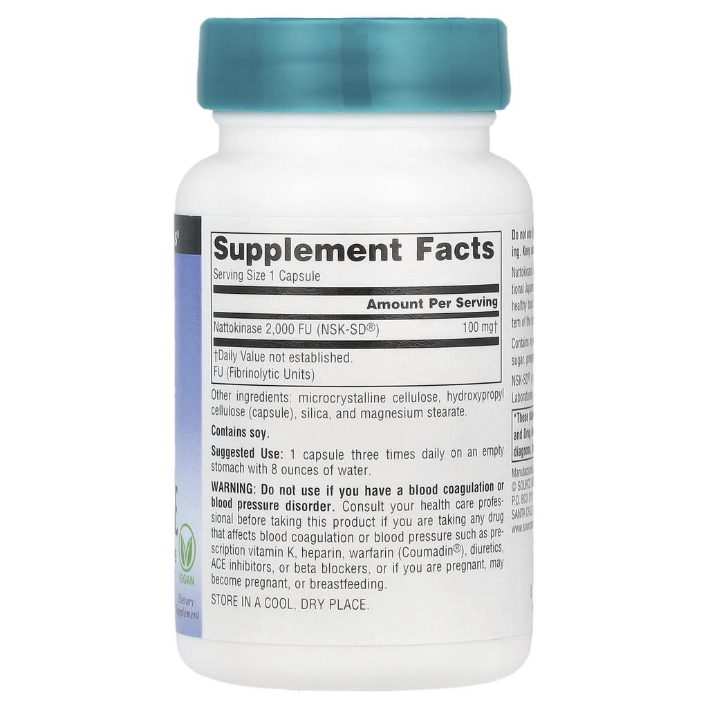 Nattokinase, 100Mg, 60 Veggie Caps