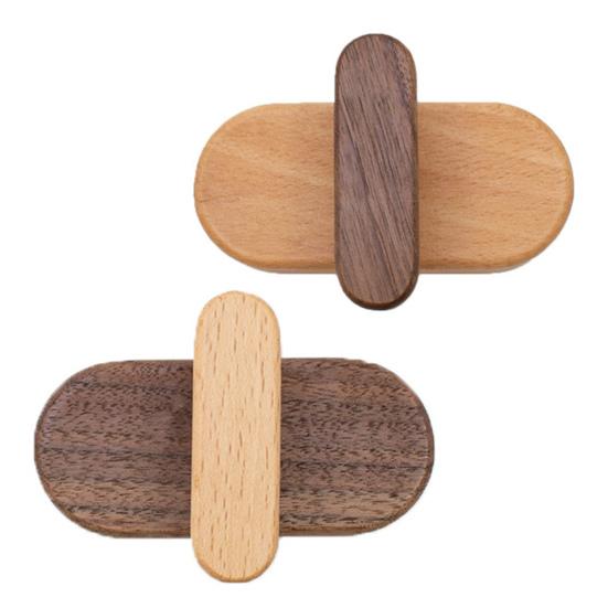 Деревянный настенный крючок Натуральный деревянный настенный вешалка для одежды Рустикальный прочный крючок для прихожей для шляп для подвешивания сумки полотенец одежды рюкзака