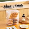 Plastic Bread Container Home Storage Box Kitchen Dispenser Baking Cake Containers Airtight Boxes Refrigerator Clear Organizer