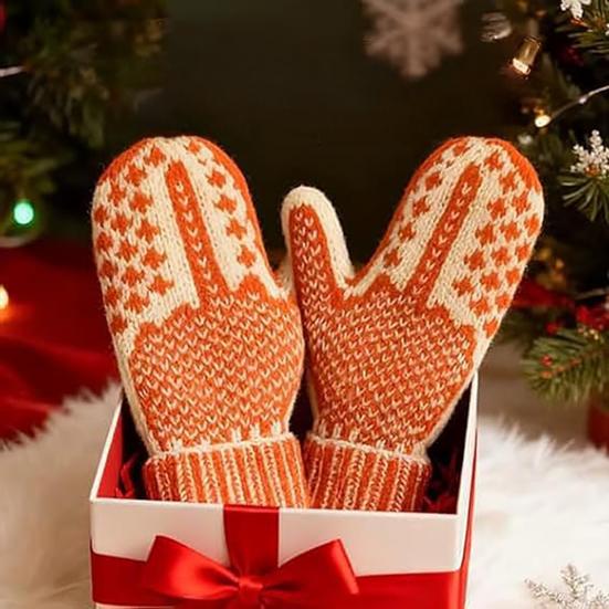 Варежки из «Списка непослушных» Зимние теплые уютные вязаные перчатки со скрытым характером Забавный рождественский подарок на День святого Валентина День рождения для взрослых