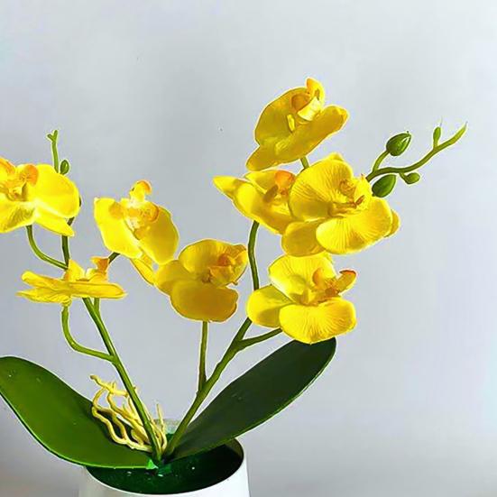 1 комплект поддельных цветов, экологически чистые, легко чистящиеся тканевые комнатные растения для домашнего использования