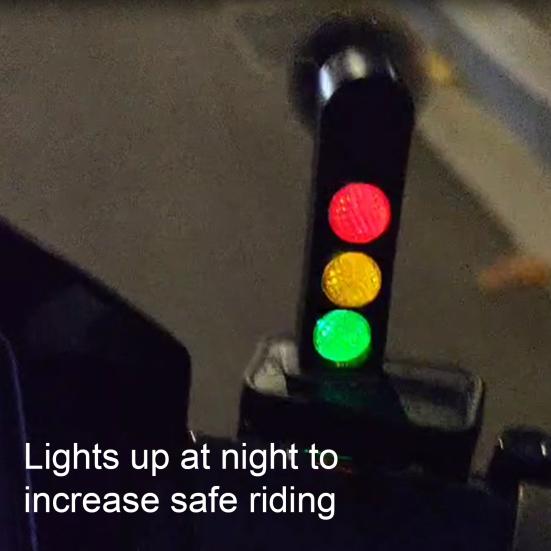 Мотоциклетный светофор, автомобильные украшения, крутые оригинальные указатели поворота, украшение для мотоцикла с красными, желтыми, зелеными огнями