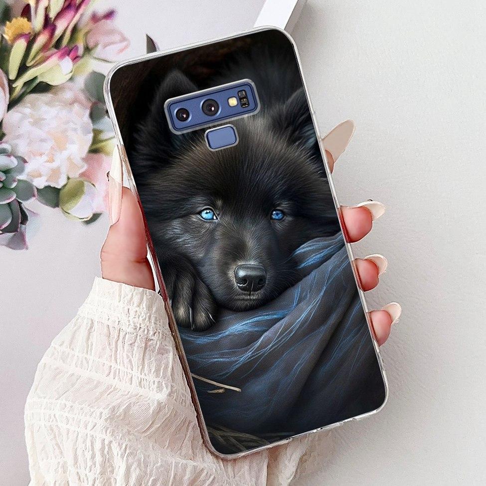 Прозрачный чехол для Samsung Note9 Милый Кот Модный Роскошный Расписной Мягкий Чехол для Телефона для Samsung Galaxy Note 9 Case SM-N9600 SM-N960F