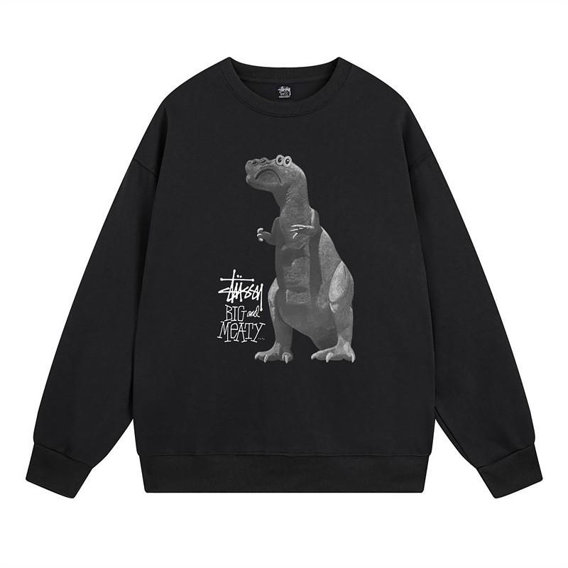 Свитшот Stu Streetwear Tour Edition с принтом букв, круглый вырез, мужской, свободный крой, хлопок, для повседневной носки