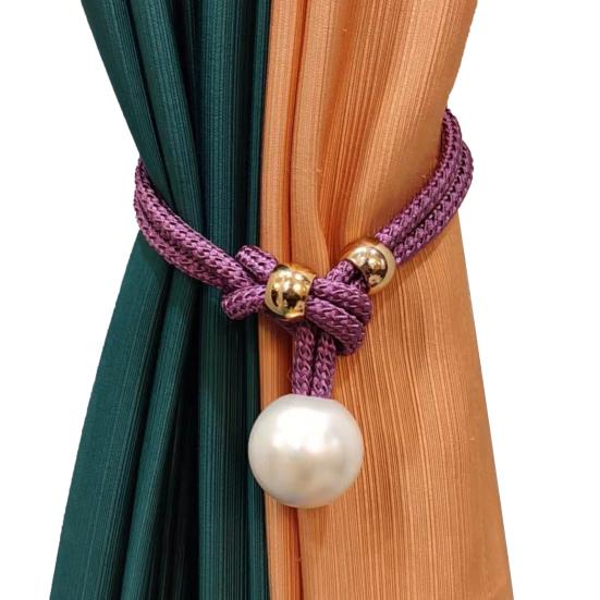 Задержка для драпировки, красивый, тонкая работа, многоразовый шарик, магнитный держатель для штор для ванной комнаты