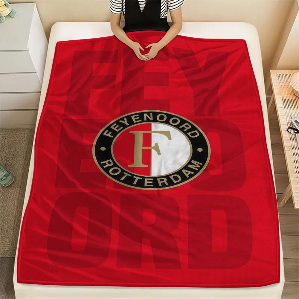 1PC Feyenoord Patterned Flannel Blanket Suitable For All Seasons for Home Decor Warmth and Comfort Gifts Holiday Present