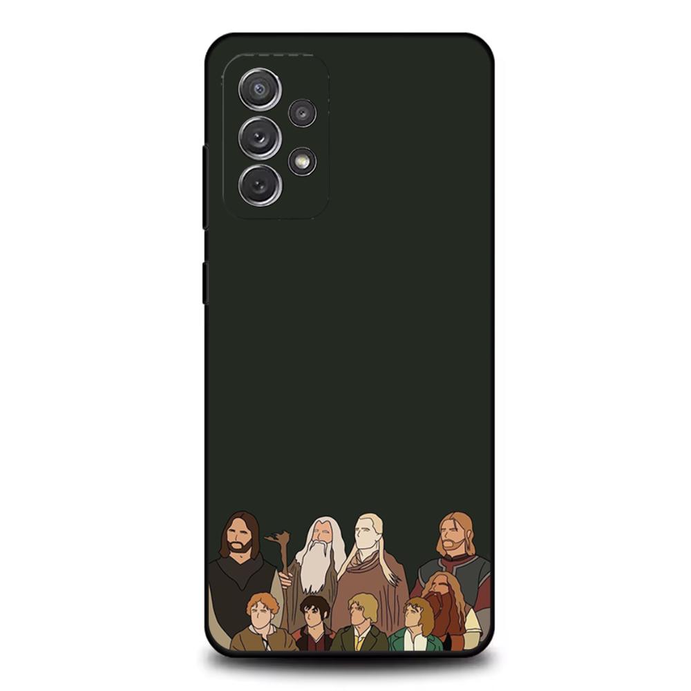 Чехол для телефона с изображением фильма Властелин Колец R-Кольца Для Samsung S25,S24,S21,S22,S23,S30,Ultra,S20,Plus,Fe,Lite,Note,10,9,5G Черный