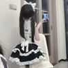 Милая девушка топ в новом китайском стиле с принтом панды, тонкая пышная юбка-торт с высокой талией, набор горничной с фартуком