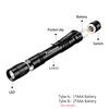 8000LM Portable Mini Pen Holder Flashlight Pen Clip Torch Work Light Waterproof Pen Light Pocket Flashlight