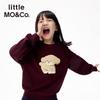 Little MO&Co. Детская толстовка с длинным рукавом и вышивкой собаки, регулирующая температуру